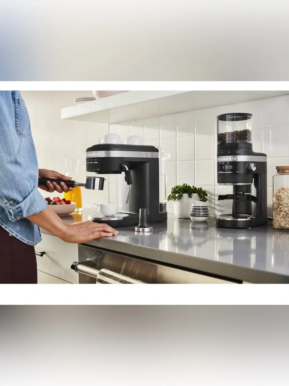KitchenAid Semi-Automatic Espresso Machine Black Matte